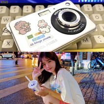 DFMEI 4K 디카 미니 고화질 ccd 휴대용 카드기, 정부표준품, 스페이스 실버(4800픽셀) 페이스트 조심해서 찍으셔도