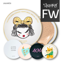 [라라베시 공식] 악마쿠션 광채커버 FW타입, 본품+리필1(사심핑크), 옐로우17호