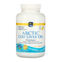 노르딕 내추럴스 Nordic Naturals 북극 대구 간유 레몬 1000mg 소프트젤 180정, 1개, 기본
