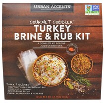 Urban Accents Turkey Brine Rub Kit 칠면조요리 키트, 1팩, 361g