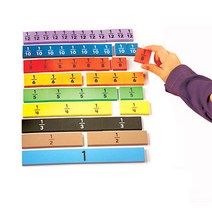 러닝리소스 자석 막대형 분수 학습기 Foam Magnetic Fraction Strips