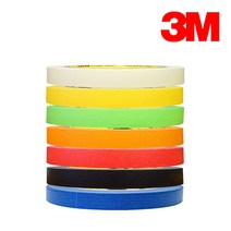 컬러 종이 마스킹 테이프 10mmX10M, 노랑, 50mmx40M