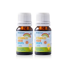 엔젯오리진 성장기 비타민D3 400IU 드롭 10ml x 2ea, 단품, 단품