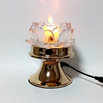 전기초 연꽃 법당초 촛불 흔들리는초 LED, 있음