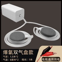 클램프 배터리 12v 산소 펌프 자동차 사용자 외부 DC 발생기는 물고기 충전 농축기 판매, 배터리 팝 산소 6cm 더블 에어 플레이트