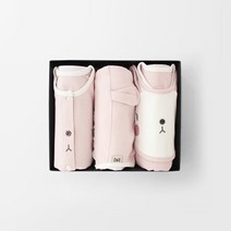 메르베 토끼 아기 백일선물세트(내의+슈트+모자)_사계절용