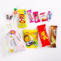 초등생 생일파티 답례품 감성 가득 간식구디백 [간식 11종 + 무료라벨] 체육대회 단체 간식 야유회 과자선물 운동회 답례품 소풍 단체 간식 선물, 감성 달달 간식, 1개