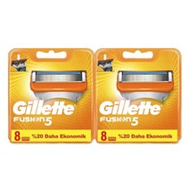 질레트 퓨전 5중 매뉴얼 면도날, 2개, 8개입
