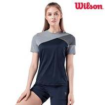 (JG)윌슨 여성 반팔티셔츠 5258 네이비 라운드티 배드민턴복 테니스복