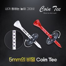 골프티 슬라이스방지 비거리증가 기능성 골프 티꽂이 코인티 2P, 코인티2P