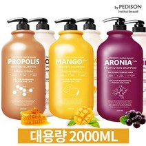 페디슨 보떼 2000ml 대용량 샴푸 트리트먼트 3종 프로폴리스 아로니아 망고, 페디슨/01.아로니아 샴푸 2000ml