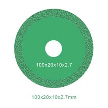 그라인더날 유리절단 커팅디스크 원형 얇은 다이아몬드 톱 블레이드 60-100mm 앵글 그라인더 타일 대리석 유리 커팅 가공, 100x20x2.7mm