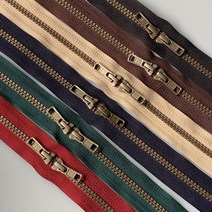 [세아퀼트] [YKK] 투웨이 양면 청동지퍼 가방용 50cm 60cm 70cm, 70cm밤색