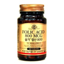 솔가 엽산 아연 비타민 셀레늄 마그네슘, 엽산800