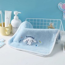 시나모롤 쿠로미 산리오수건 캐릭터 귀여운 어린이집수건 미니, 푸른, 블루-시나모롤(세면타올)