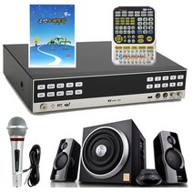 금영 KHK-300 가정용노래방 반주기 4만여곡 최신형 가정용노래방기기, KHK300본품+목록+유선MIC1+미니오디오+대형리모컨
