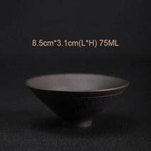 전통 찻잔 보이차 말차 다완 정호 개완 막사발 찾잔 퍼플 도자기 나이프 레트로, f