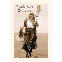(영문도서) Vintage Journal Cowgirl in Chaps Howdy from Houston Texas Paperback, Found Image Press, English, 9781669516231