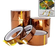 전자회로 기판 열 테이프 30mm 캡톤 고온 폴리이미드 필름 테프론 열선 방열 절연 3D프린터 가정 업소 사무실, 1개