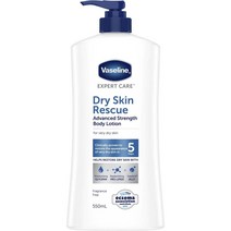 바세린 호주 Vaseline Body Lotion 드라이 스킨 레스큐 어드벤스드 스트렝스 바디로션 550ml, 1팩