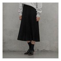 [나인] (SK4606) 글로시 플리츠 밴딩 스커트 (왕) SK4606