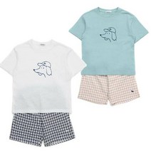 블루독 [블루독]도기시어서커체크팬츠SET 23930-542-01 02