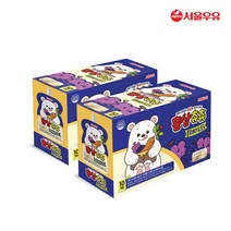 [서울우유] 홍삼츄츄 블루베리 포도 100ml 20팩, 20개, 홍삼츄츄 블루베리&포도 100ml 20팩