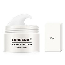 LANBENA 30g 블랙헤드 리무버 필링 마스크 및 60pcs 티슈 페이스 여드름 치료 딥 클렌징 스킨 케어 TSLM1, 1 세트