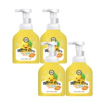 해피바스 레몬이랑 손씻자 버블 핸드워시 250ml 4개
