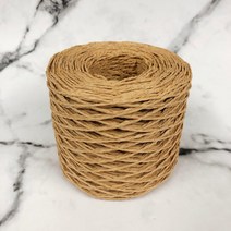 라피아 뜨개실 밀짚 모자 가방 만들기 뜨개질 실 코바늘 파피루스실, 05 옐로 200m 한 덩어리