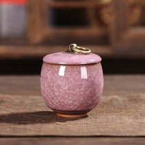 강아지유골함 반려동물 납골함 봉안함 애완 동물 유골을위한 Urn-고양이 모양 기념 화장 Urns-장례식 고양, [02] M 6.3x7.3cm, [07] 보라색