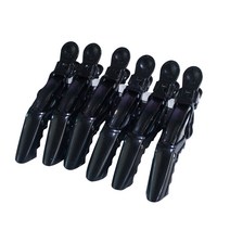 [정품][공장 직배송] 쪼야 미용실 집게핀 블랙 화이트 1set 6개 악어핀 헤어클립 헤어핀셋