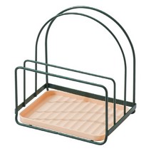 담앤드솜 도마거치대 냄비 뚜껑 젓가락 도마 받침대 뒤집개 요리스푼 조리도구 홀더, 심플그린