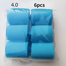 부드러운 스폰지 폼 쿠션 헤어 롤러 컬러 헤어 살롱 이발사 DIY 컬링 미용 키트 DIY 홈 헤어 스타일링 도구 6-14 개, 4.0cm 6pcs