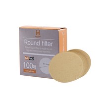 누보 홈브루 원형 종이필터 60mm 100매 NV-60RF, 단품