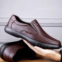 남자 경량 캐주얼 구두 발편한 아버지 신발 50대 워킹화 푹신한 깔끔한 심플한 무지