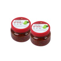 하동 매실고추장장아찌 500g 2병 실속형 밥반찬