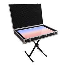 LED 모래그림 매직 보드 샌드아트 라이트 박스 테이블, 뚜껑 있는 대형+ 스탠드 세트 12