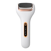 SORIKI 충전식 전동 발 각질제거기, 흰색