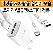 필수템 멀티 스피디 코끼리 충전기 케이블 차량용 급속 고속 충전기, B05밸류엠2포트2.1A분리형충전기