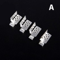 난방시스템 4pcs 난방 필름 클램프 특수 실버 커넥터 minco 열 전기 바닥 난방 필름 클립 액세서리, a