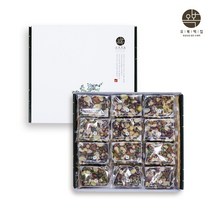 선물용떡 흑미떡 흑미영양찰떡 답례떡 흑미찰떡 흑미영양떡 찹쌀떡 영양떡 영양찰떡 찰떡 떡 콩 호두 아몬드 땅콩 호박씨 선물세트 개별포장, 100g x 24개 쇼핑백 포함