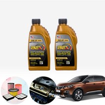 푸조 3008 1.5 (YH01) BEX 수입차용 합성엔진오일 필터세트 ONL-011, 5w30 4통+필터포함, 0