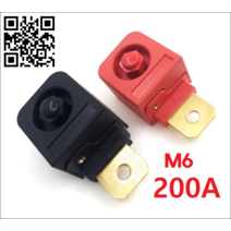 인버터용 캠핑카용 M6 300A 대전류 단자 빨강+검정