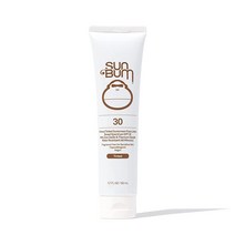 Sun Bum 썬범 미네랄 SPF 30 틴트 선스크린 페이스 로션 비건 암초 친화적(옥티녹산 및 옥시벤존 프리) 광범위한 스펙트럼 내추럴 자외선 차단 UVA/UVB 48., Non-Tinted