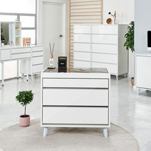 드레스룸 옷방 악세서리 4단 서랍장 아일랜드장 800 화이트 깔끔 수납장