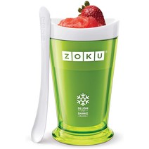 LEADWORKS ZOKU (조크) 슬래시 셰이크 메이커 그린 냉동 메이커 셔벗 스무디 간단 39418 w10.2xd10.2xh16.8cm