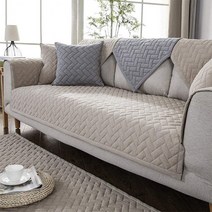 대용량마트 미끄럼방지 헤링본 시어서커 쇼파패드 3-4인용