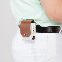 모두샵 골프공 볼 주머니 케이스 파우치 가방 이니셜각인 2구, 베이지, 1개