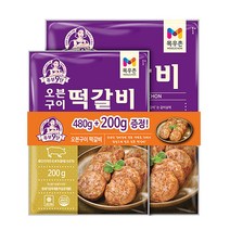 목우촌 오븐구이 떡갈비 480G+200g, 680g, 3봉